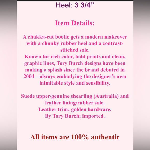 Tory Burch Hillary 100 MM Fringe Bootie size 9 - Picture 5 of 5